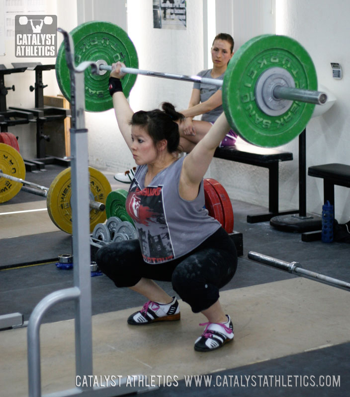 Aimee l. overhead squat - Olympic Weightlifting, strength, conditioning, fitness, nutrition - Catalyst Athletics 