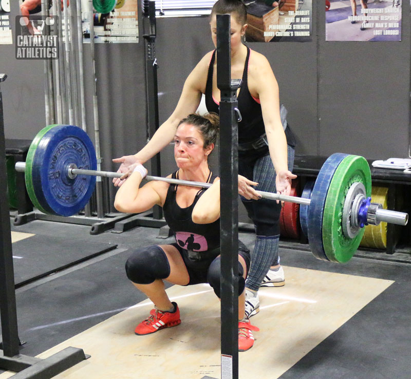 Jolie Front Squat - Olympic Weightlifting, strength, conditioning, fitness, nutrition - Catalyst Athletics 