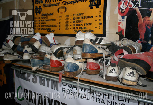 Shoes at Mike's Gym - Olympic Weightlifting, strength, conditioning, fitness, nutrition - Catalyst Athletics 