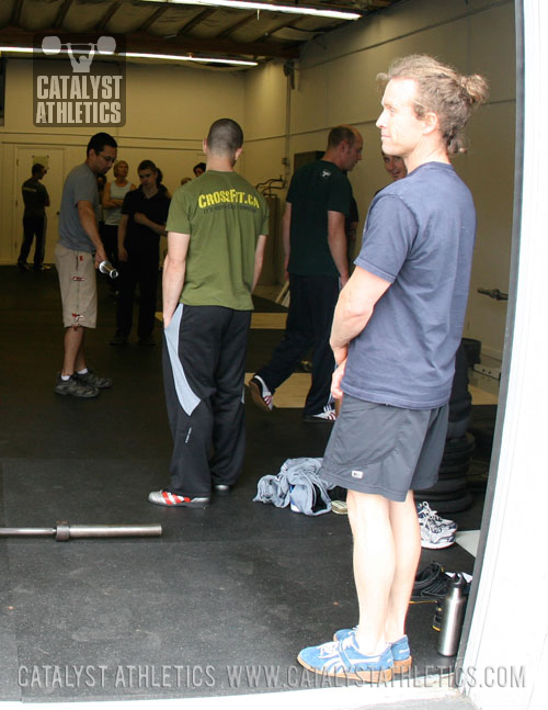 Sean from CF Seattle ties with Jim for toughest lifter of the weekend at the Portland weightlifting seminar - Olympic Weightlifting, strength, conditioning, fitness, nutrition - Catalyst Athletics 