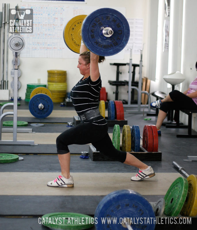 Aimee split jerk - Olympic Weightlifting, strength, conditioning, fitness, nutrition - Catalyst Athletics 