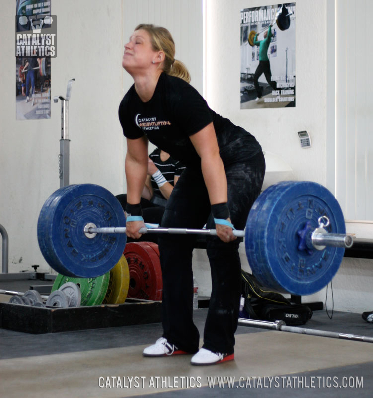 Kara clean pull - Olympic Weightlifting, strength, conditioning, fitness, nutrition - Catalyst Athletics 