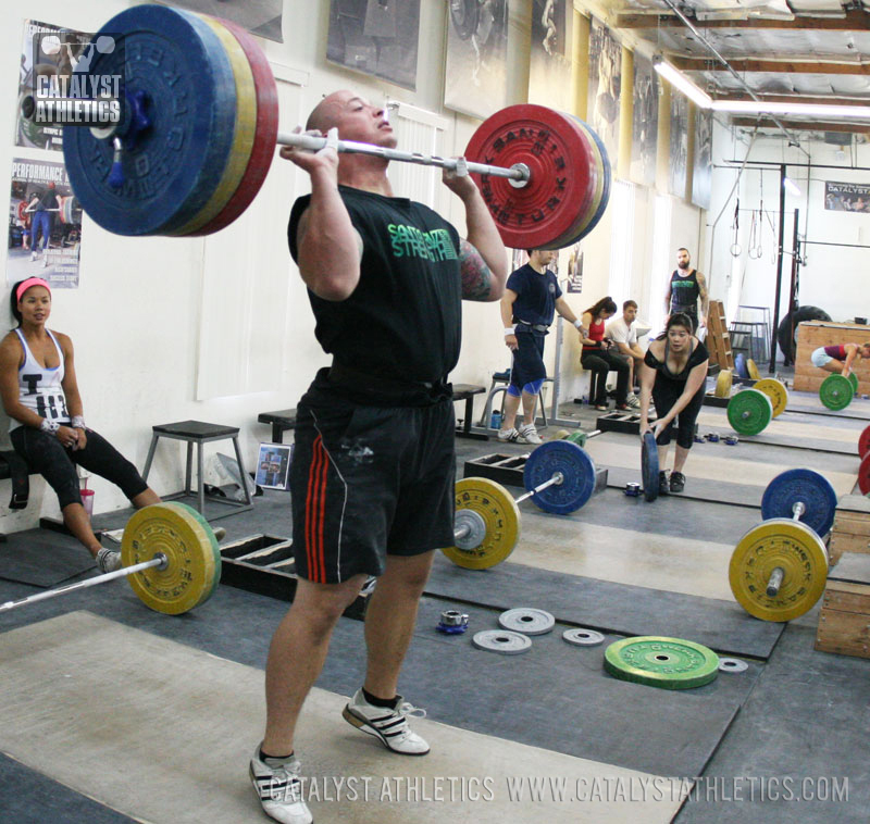 Kyle adjusting for the jerk rack position - Catalyst Athletics Olympic ...