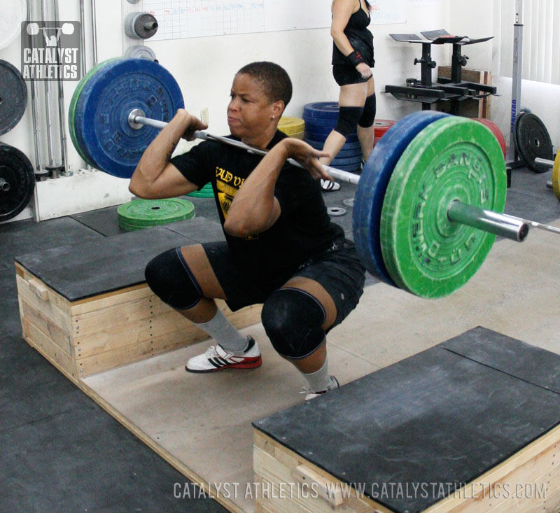 Tamara block clean - Olympic Weightlifting, strength, conditioning, fitness, nutrition - Catalyst Athletics 