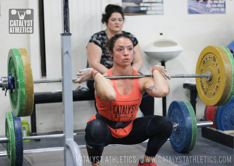 Jolie Front Squat - Olympic Weightlifting, strength, conditioning, fitness, nutrition - Catalyst Athletics 