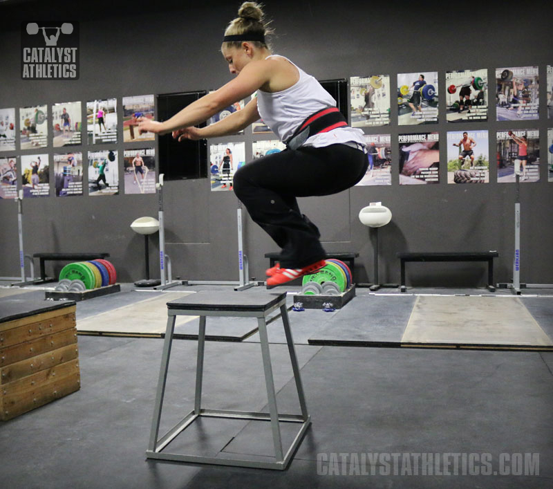 Danielle Box Jump - Olympic Weightlifting, strength, conditioning, fitness, nutrition - Catalyst Athletics 