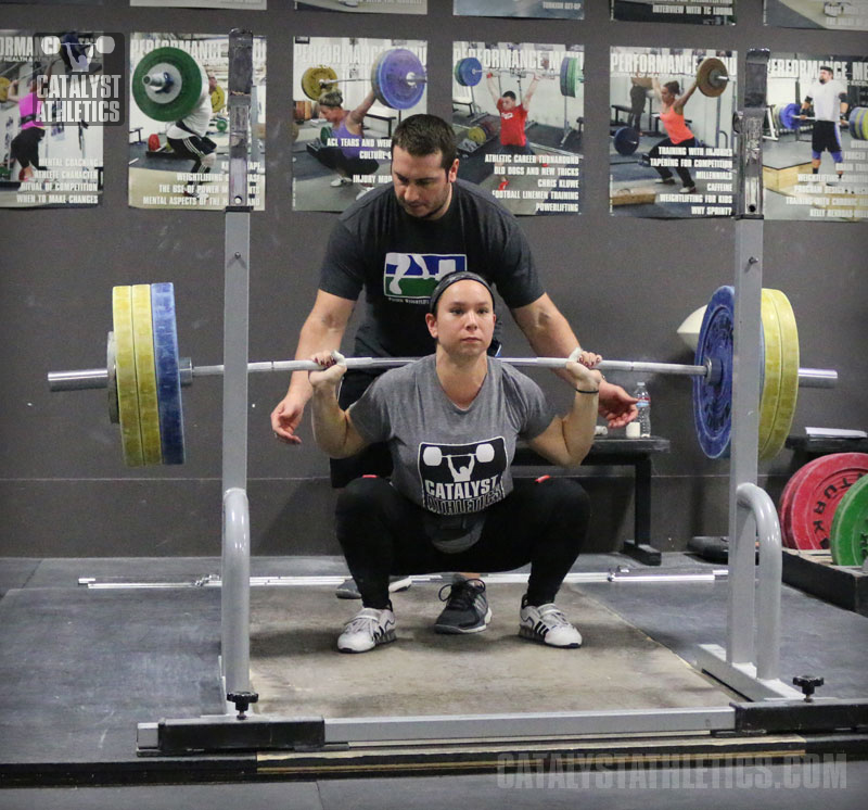 Alyssa Back Squat - Olympic Weightlifting, strength, conditioning, fitness, nutrition - Catalyst Athletics 