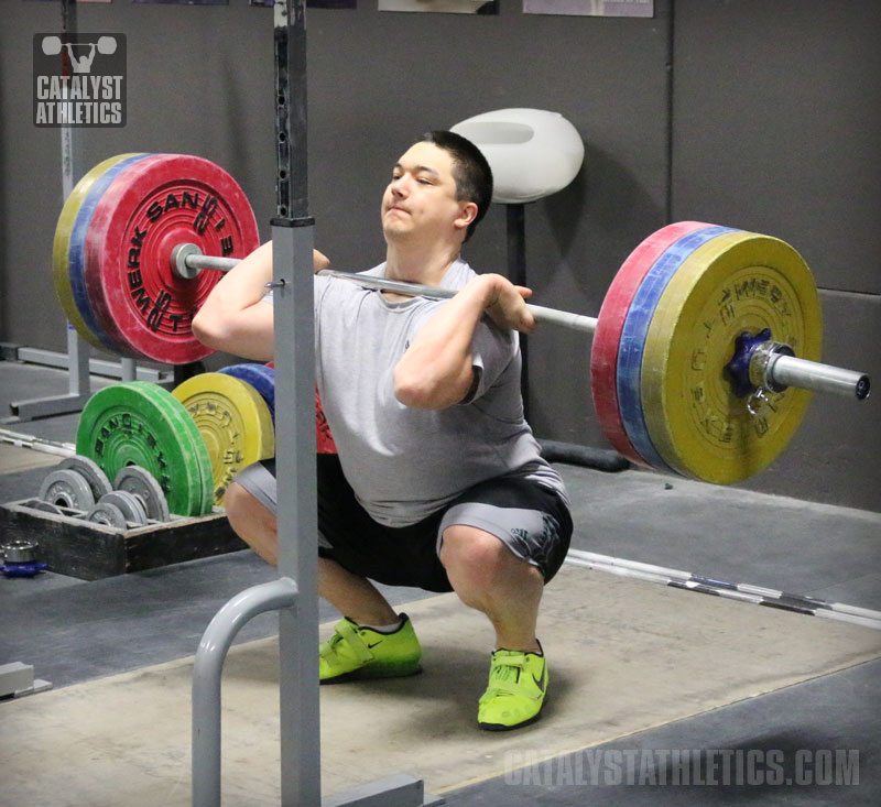 Steve Front Squat - Catalyst Athletics Olympic Weightlifting Photo Library