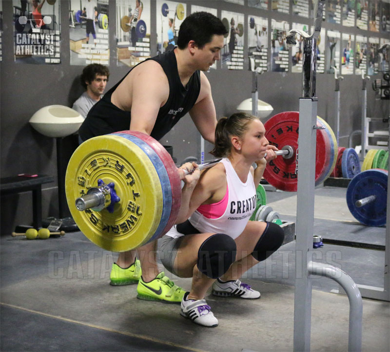 Alyssa Back Squat - Olympic Weightlifting, strength, conditioning, fitness, nutrition - Catalyst Athletics 
