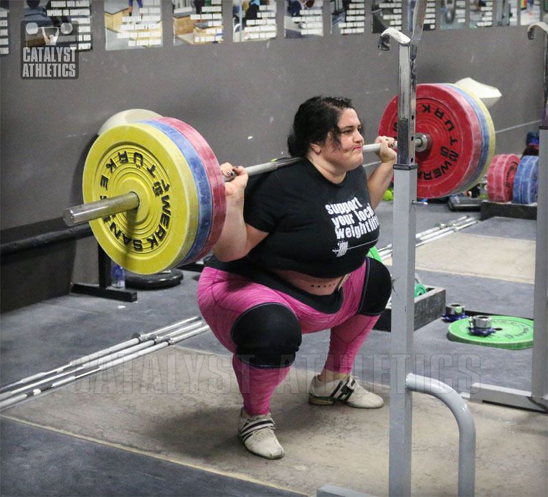 Tamara Back Squat - Olympic Weightlifting, strength, conditioning, fitness, nutrition - Catalyst Athletics 