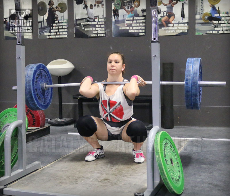 Alyssa Front Squat - Olympic Weightlifting, strength, conditioning, fitness, nutrition - Catalyst Athletics 