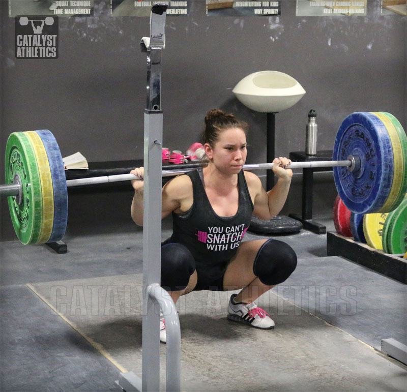 Alyssa Back Squat - Olympic Weightlifting, strength, conditioning, fitness, nutrition - Catalyst Athletics 