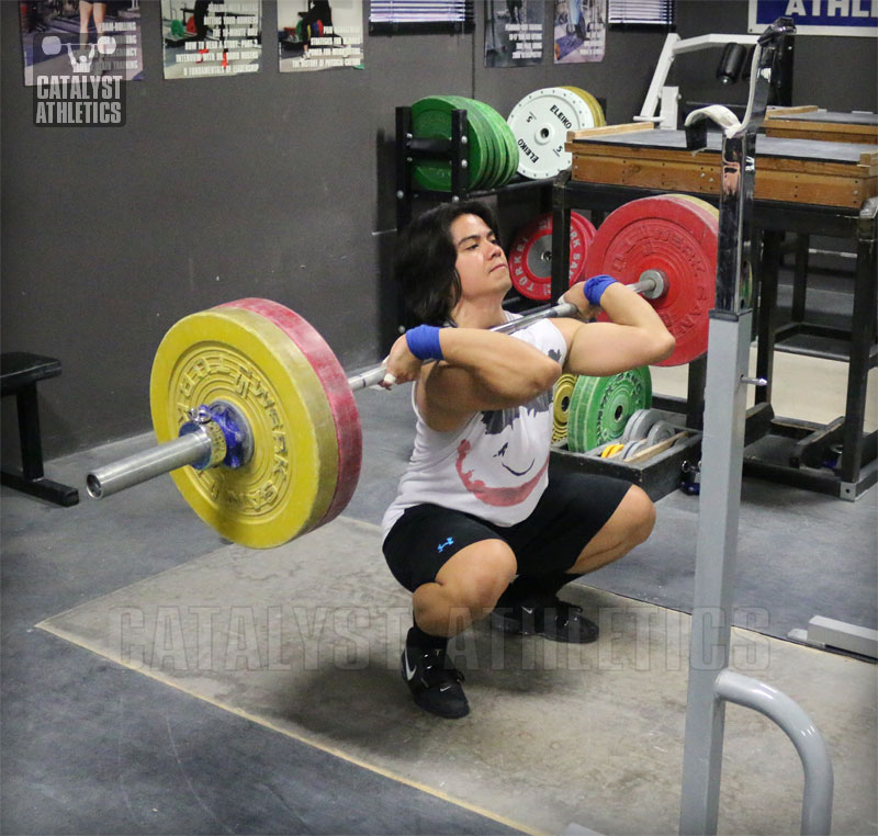 Leo Front Squat - Olympic Weightlifting, strength, conditioning, fitness, nutrition - Catalyst Athletics 