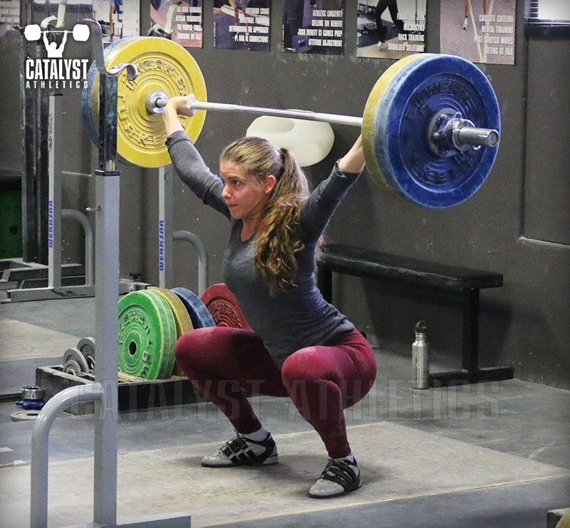 Adee overhead squat - Olympic Weightlifting, strength, conditioning, fitness, nutrition - Catalyst Athletics 