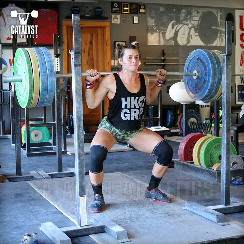 Jess back squat - Olympic Weightlifting, strength, conditioning, fitness, nutrition - Catalyst Athletics 