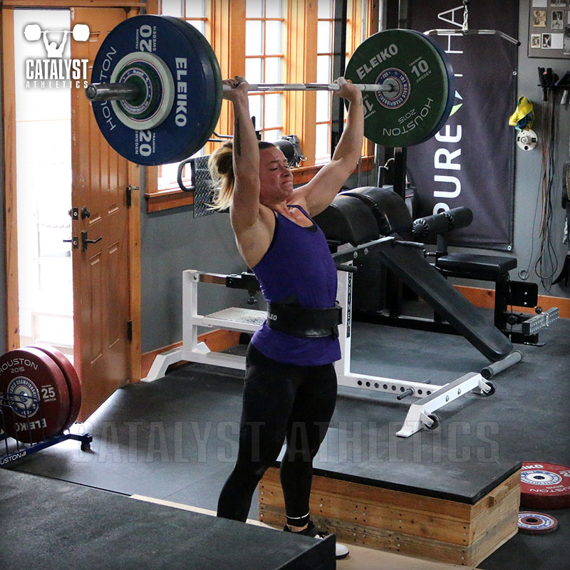 Jess push press - Olympic Weightlifting, strength, conditioning, fitness, nutrition - Catalyst Athletics 