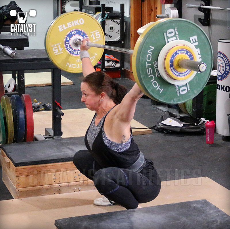 Aimee block snatch - Olympic Weightlifting, strength, conditioning, fitness, nutrition - Catalyst Athletics 