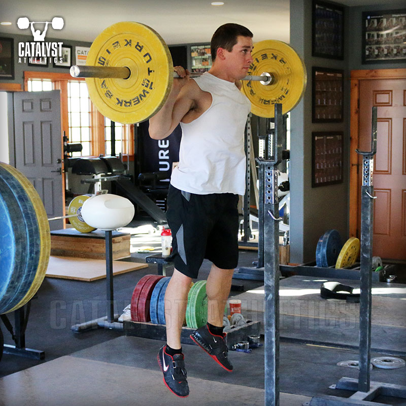 John back squat jump - Olympic Weightlifting, strength, conditioning, fitness, nutrition - Catalyst Athletics 
