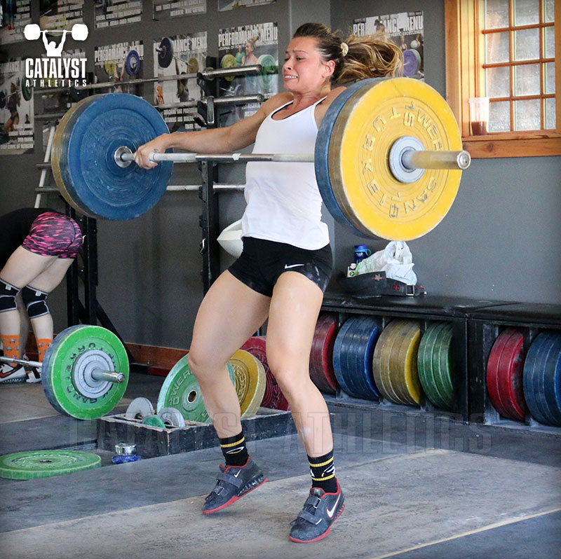 Jessica snatch - Olympic Weightlifting, strength, conditioning, fitness, nutrition - Catalyst Athletics 