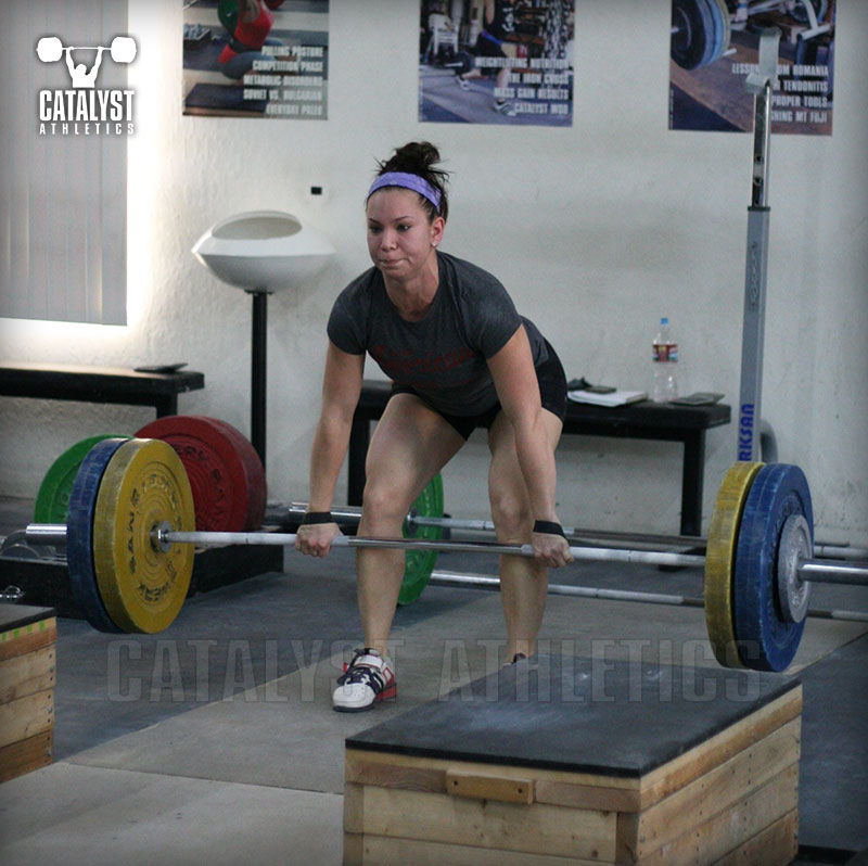 Alyssa clean pull - Olympic Weightlifting, strength, conditioning, fitness, nutrition - Catalyst Athletics 