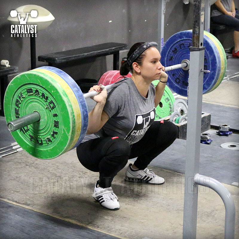Alyssa back squat - Olympic Weightlifting, Catalyst Athletics