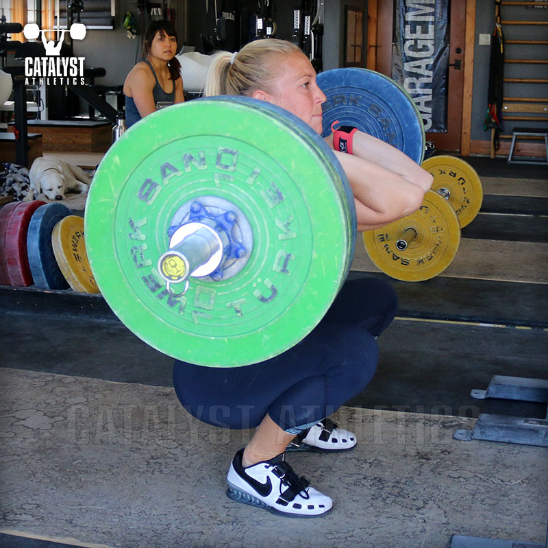 Chelsea front squat - Olympic Weightlifting, strength, conditioning, fitness, nutrition - Catalyst Athletics 