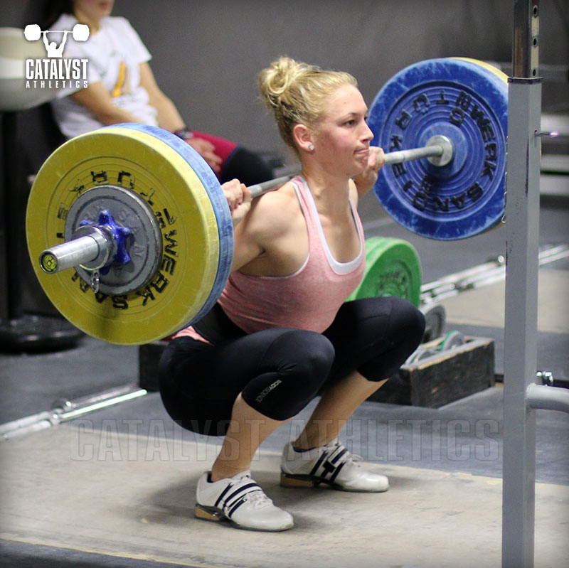 Chelsea Back Squat - Olympic Weightlifting, strength, conditioning, fitness, nutrition - Catalyst Athletics 