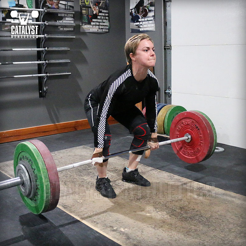 Amanda clean deadlift - Olympic Weightlifting, strength, conditioning, fitness, nutrition - Catalyst Athletics 