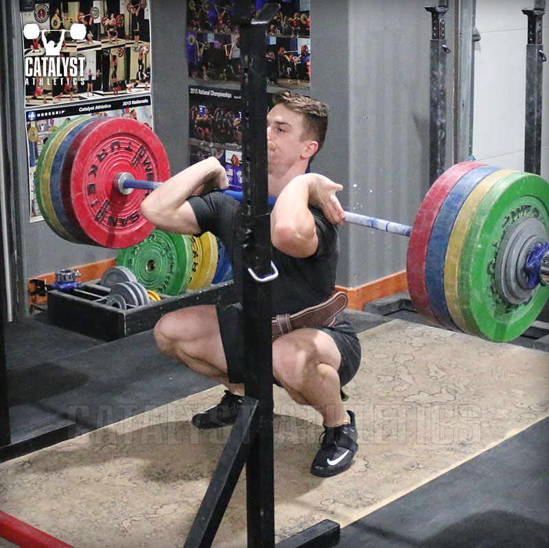 Cody front squat - Olympic Weightlifting, strength, conditioning, fitness, nutrition - Catalyst Athletics 