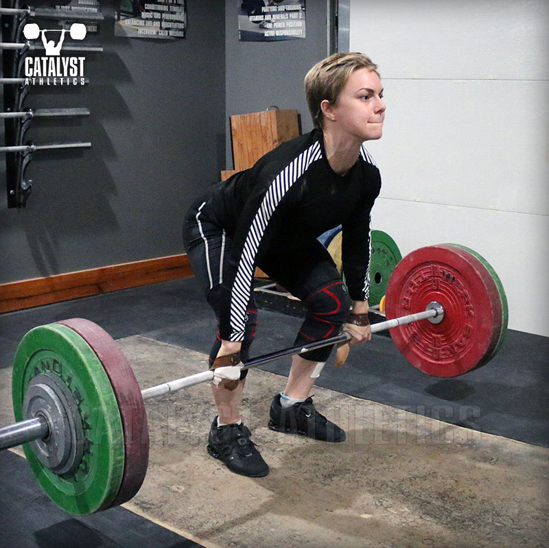 Amanda clean deadlift - Olympic Weightlifting, strength, conditioning, fitness, nutrition - Catalyst Athletics 