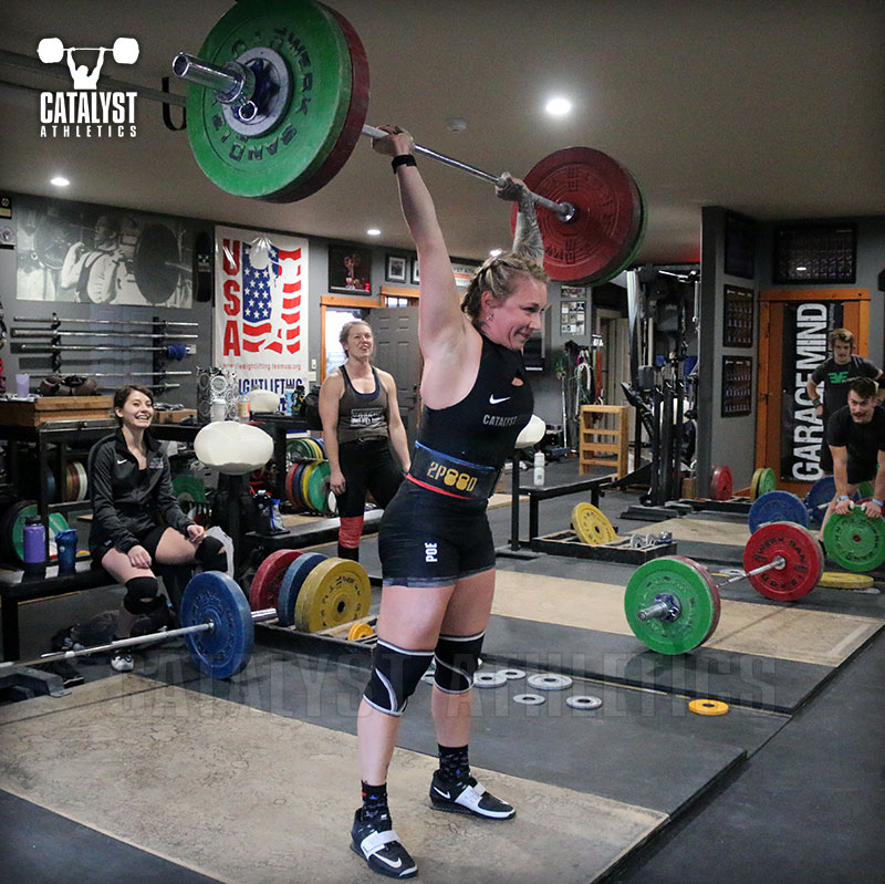 Kristin jerk - Olympic Weightlifting, strength, conditioning, fitness, nutrition - Catalyst Athletics 