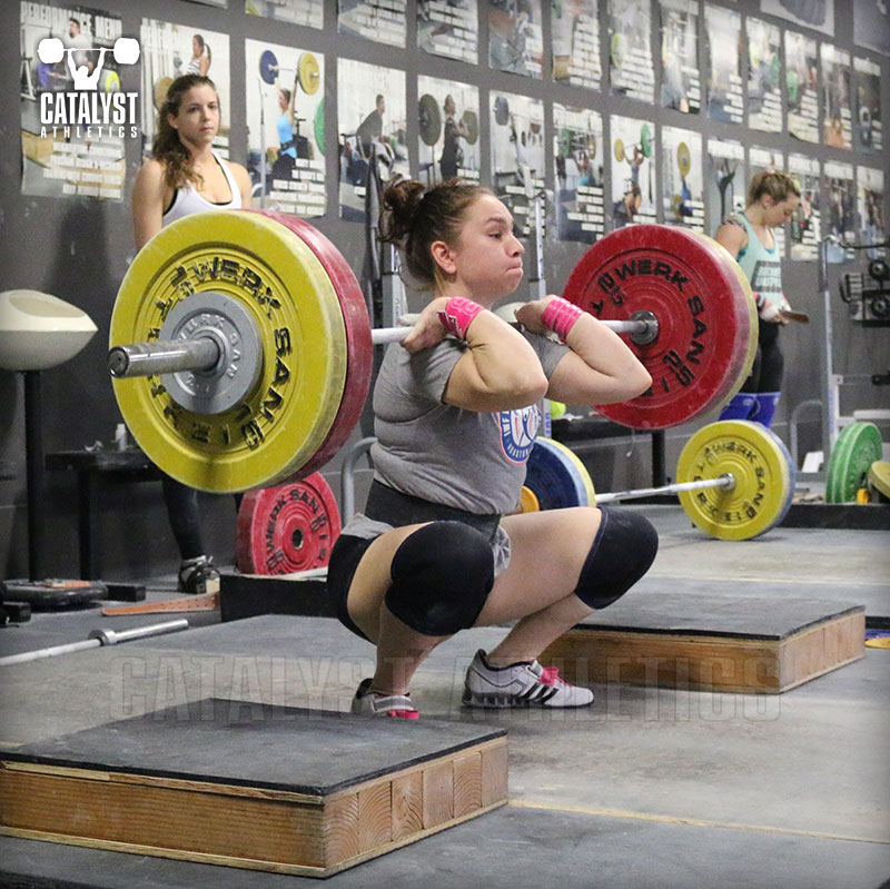 Alyssa block clean - Olympic Weightlifting, strength, conditioning, fitness, nutrition - Catalyst Athletics 