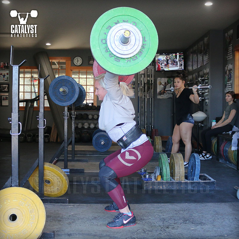 Sarabeth overhead squat - Olympic Weightlifting, strength, conditioning, fitness, nutrition - Catalyst Athletics 