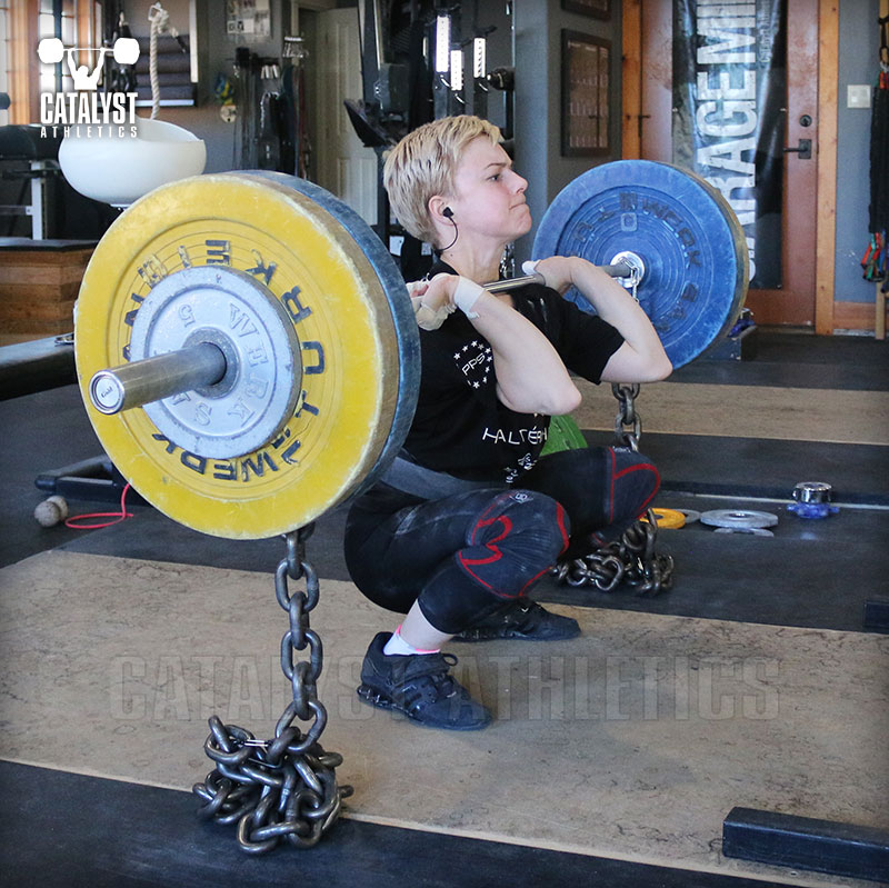Amanda front squat - Olympic Weightlifting, strength, conditioning, fitness, nutrition - Catalyst Athletics 