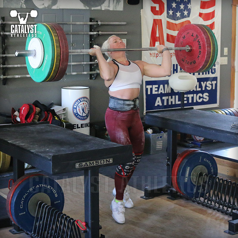 Sarabeth jerk - Olympic Weightlifting, strength, conditioning, fitness, nutrition - Catalyst Athletics 