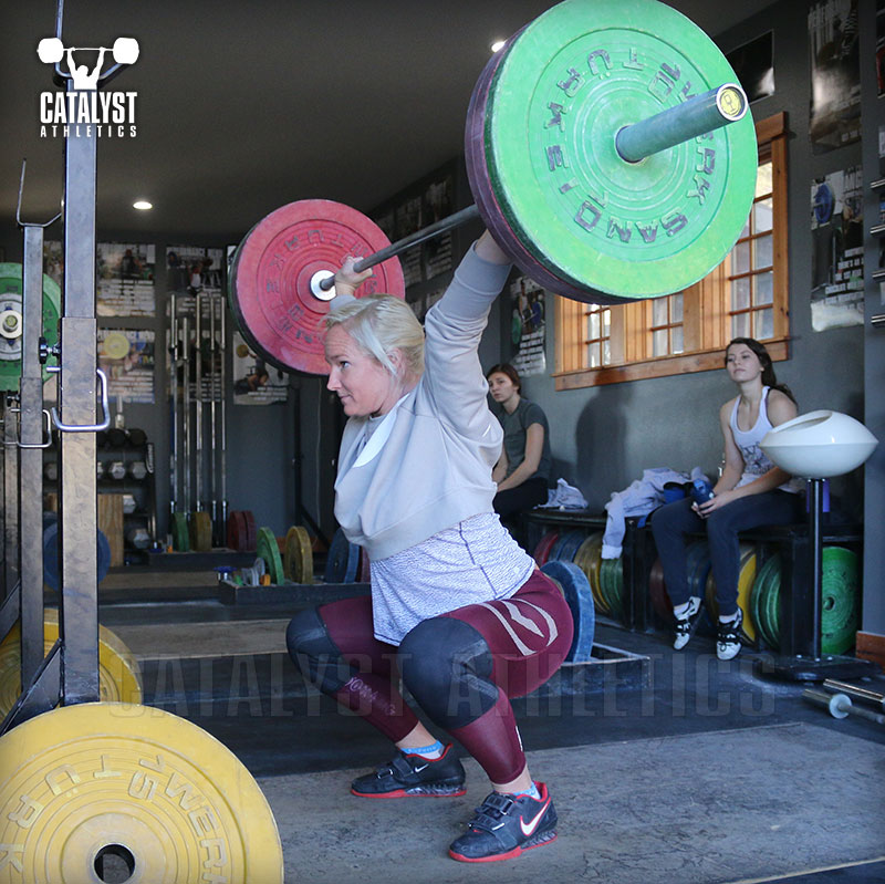 Sarabeth overhead squat - Olympic Weightlifting, strength, conditioning, fitness, nutrition - Catalyst Athletics 