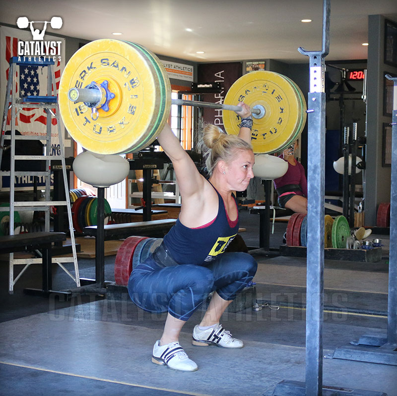 Chelsea overhead squat - Olympic Weightlifting, strength, conditioning, fitness, nutrition - Catalyst Athletics 