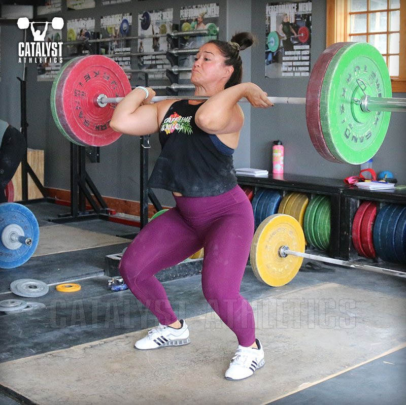 Laura power clean - Olympic Weightlifting, strength, conditioning, fitness, nutrition - Catalyst Athletics 