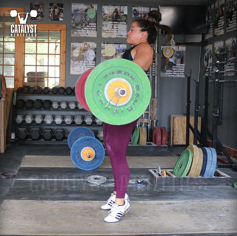 Laura power clean - Olympic Weightlifting, strength, conditioning, fitness, nutrition - Catalyst Athletics 