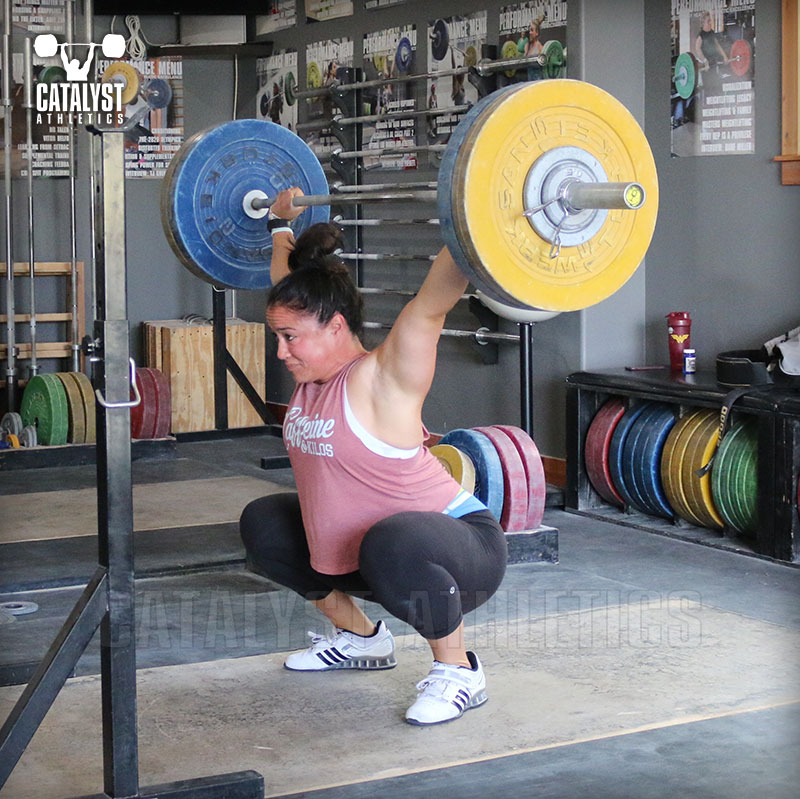 Laura overhead squat - Olympic Weightlifting, strength, conditioning, fitness, nutrition - Catalyst Athletics 