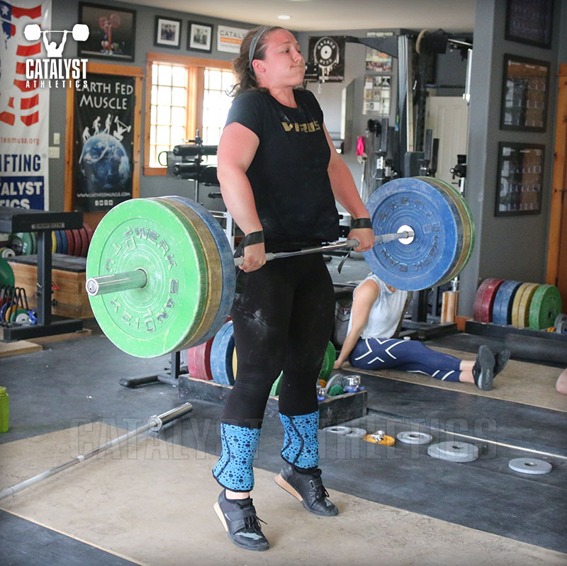 Caitlin clean pull - Olympic Weightlifting, strength, conditioning, fitness, nutrition - Catalyst Athletics 