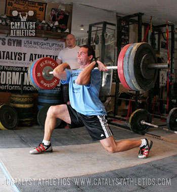 Josh Everett - split clean - Olympic Weightlifting, strength, conditioning, fitness, nutrition - Catalyst Athletics