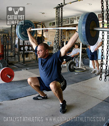 Stephane Rochet making a bodyweight snatch - Olympic Weightlifting, strength, conditioning, fitness, nutrition - Catalyst Athletics