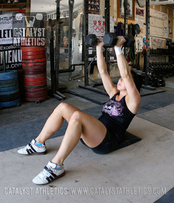 Overhead sit-up - Olympic Weightlifting, strength, conditioning, fitness, nutrition - Catalyst Athletics