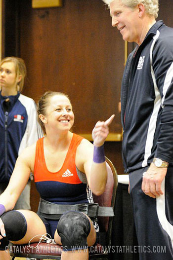 Aimee Anaya and Bob Morris. Photo by Eddie Clark. - Olympic Weightlifting, strength, conditioning, fitness, nutrition - Catalyst Athletics
