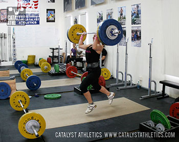 Aimee split jerk - Olympic Weightlifting, strength, conditioning, fitness, nutrition - Catalyst Athletics