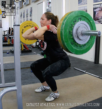 Jocelyn front squat - Olympic Weightlifting, strength, conditioning, fitness, nutrition - Catalyst Athletics
