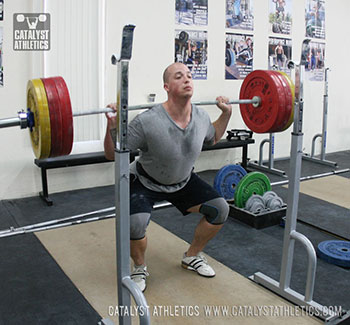 Kyle back squat - Olympic Weightlifting, strength, conditioning, fitness, nutrition - Catalyst Athletics