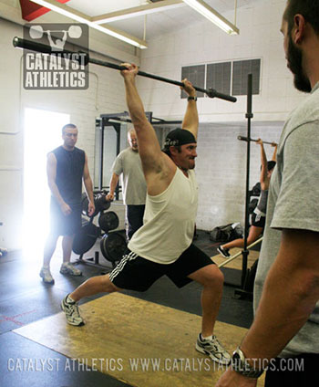 Fallbrook HS strength coach learning to jerk - Olympic Weightlifting, strength, conditioning, fitness, nutrition - Catalyst Athletics