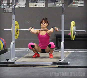 Jes Front Squat - Olympic Weightlifting, strength, conditioning, fitness, nutrition - Catalyst Athletics